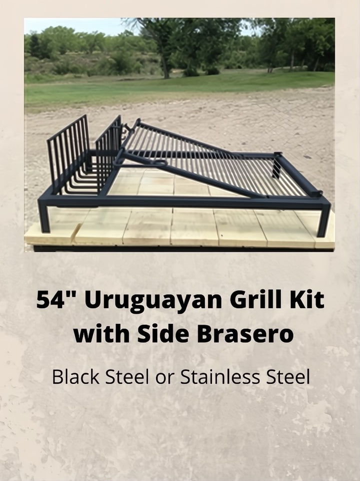 Fire Table Uruguayan Grill Kit - Heritage Backyard