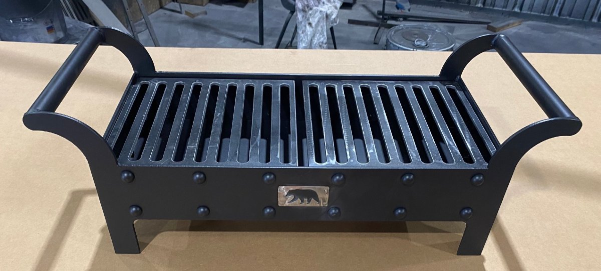 Table Top Charcoal Grill  - Comes with two removable grates and one griddle.