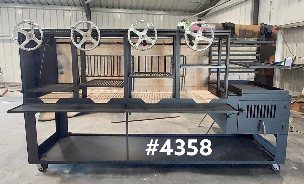 4358 COMMERCIAL Fire Table Exhibition Grills - Heritage Backyard