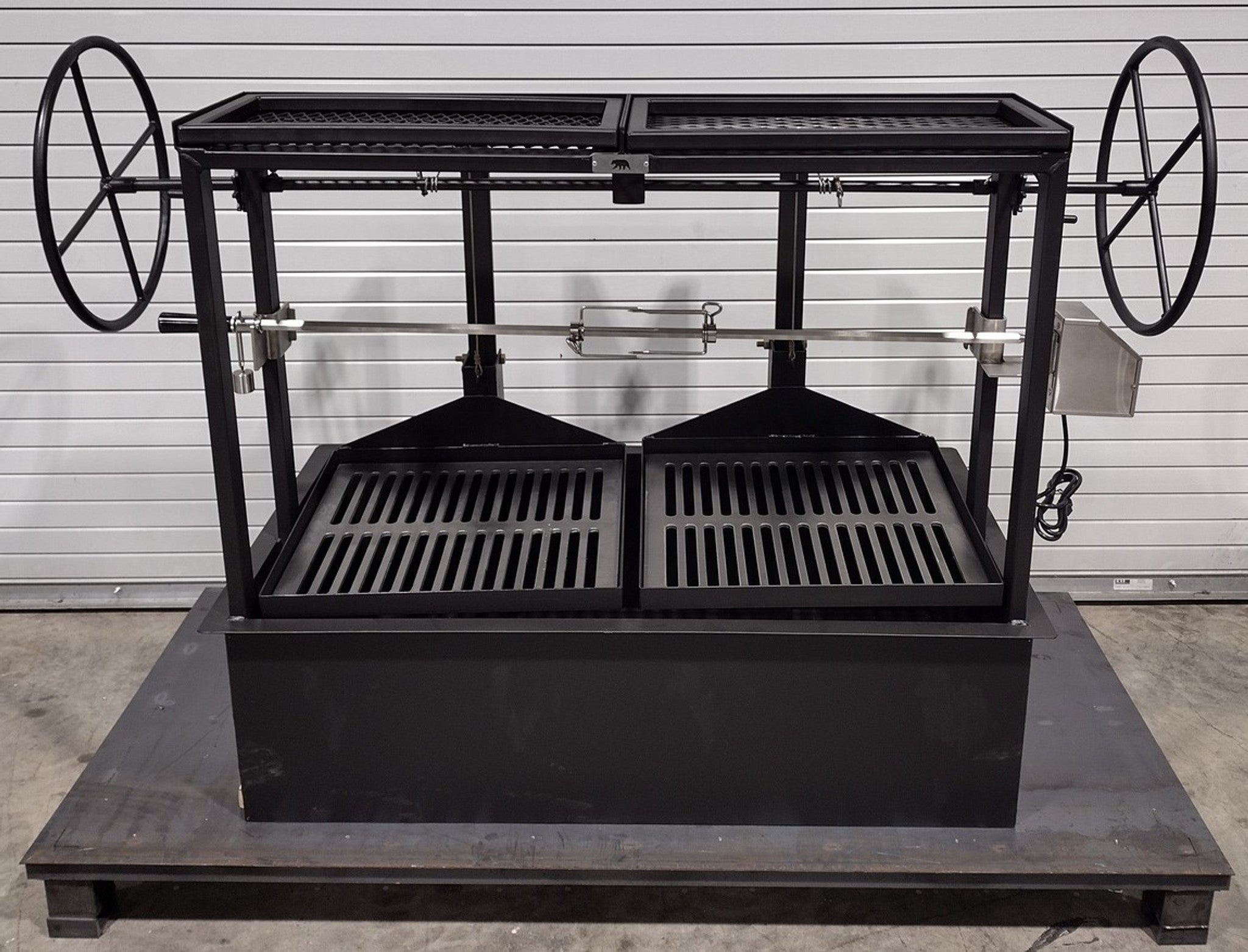 4509 COMMERCIAL Built-In Split Grill with Warming Rack - Heritage Backyard