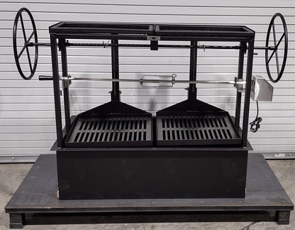 4509 COMMERCIAL Built-In Split Grill with Warming Rack - Heritage Backyard