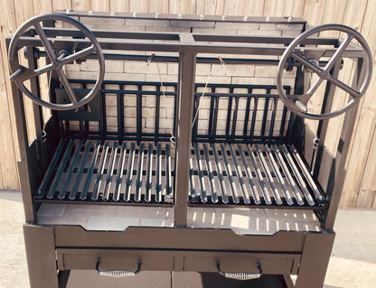4530 Commercial Argentine Style Fire Table Grill - Heritage Backyard