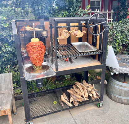 4537 COMMERCIAL Argentine and Trompo Grill Combo - Heritage Backyard