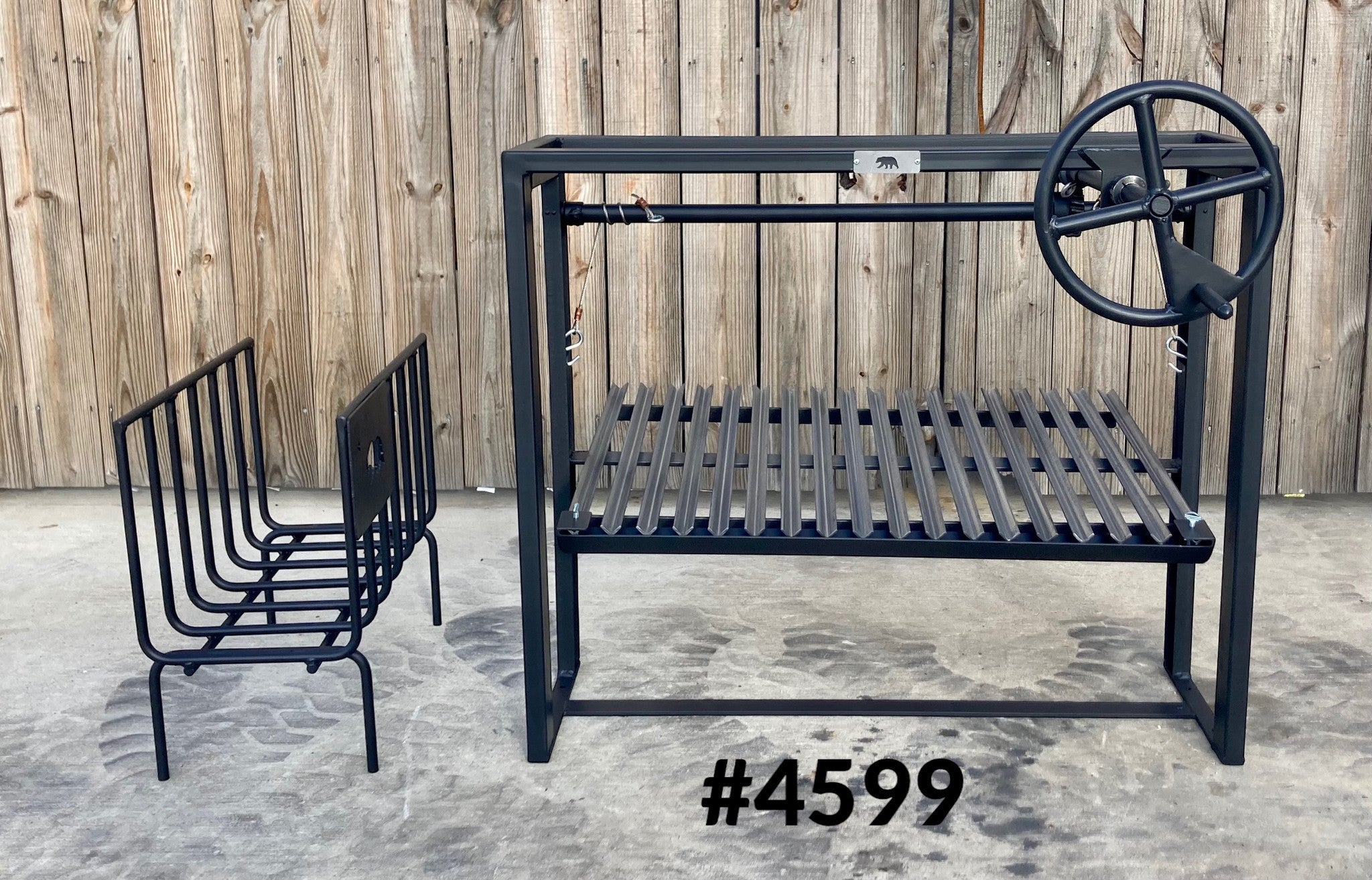 4599 COMMERCIAL Architectural Grills with Free Standing Brasero - Heritage Backyard