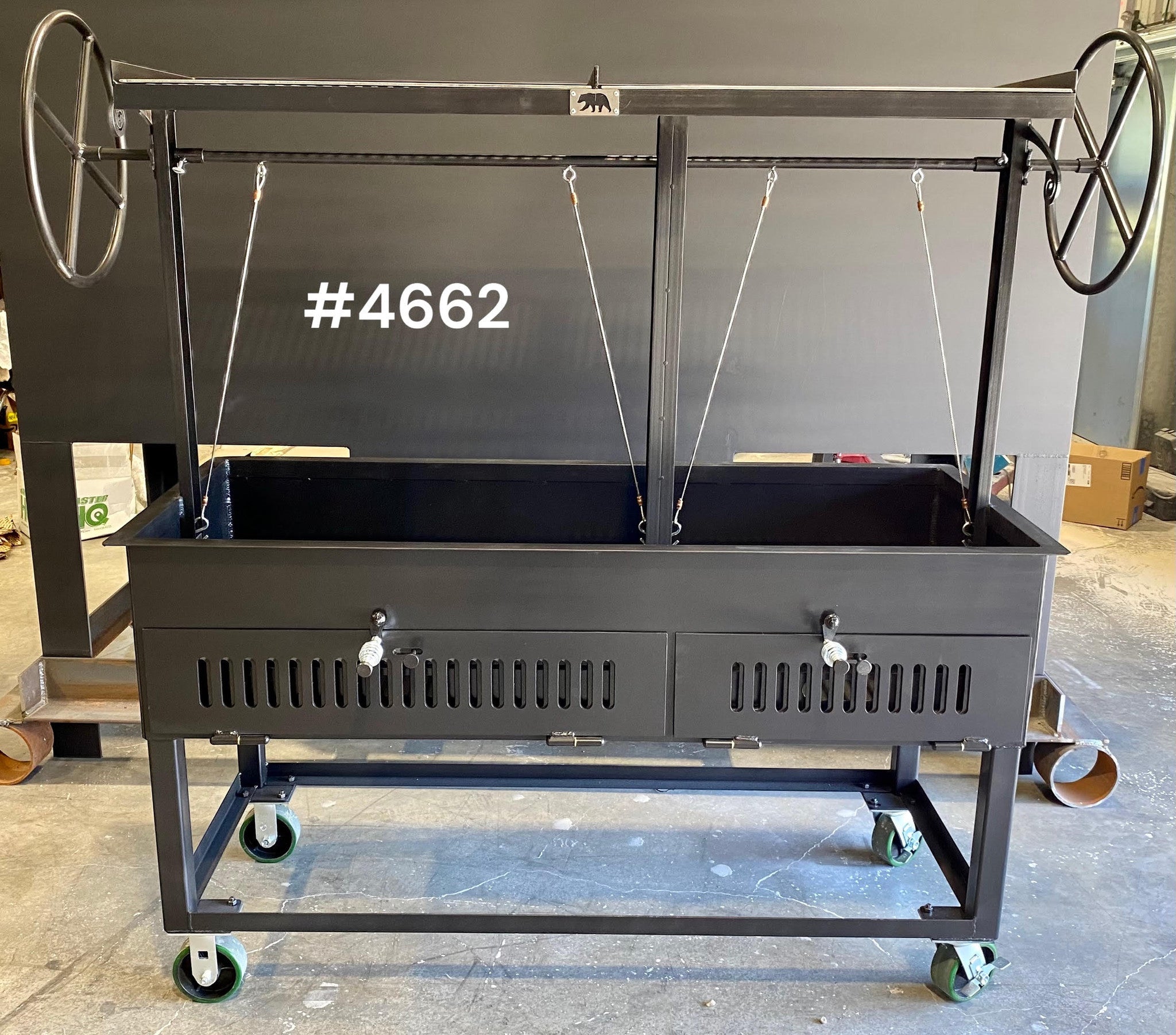 4662 COMMERCIAL Split Santa Maria with Warming Racks - Heritage Backyard