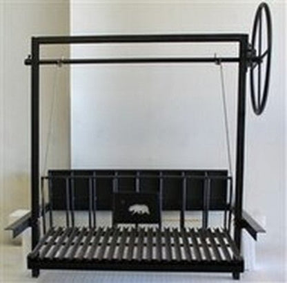 Argentine Architectural Grill with Rear Brasero & Flange - Heritage Backyard