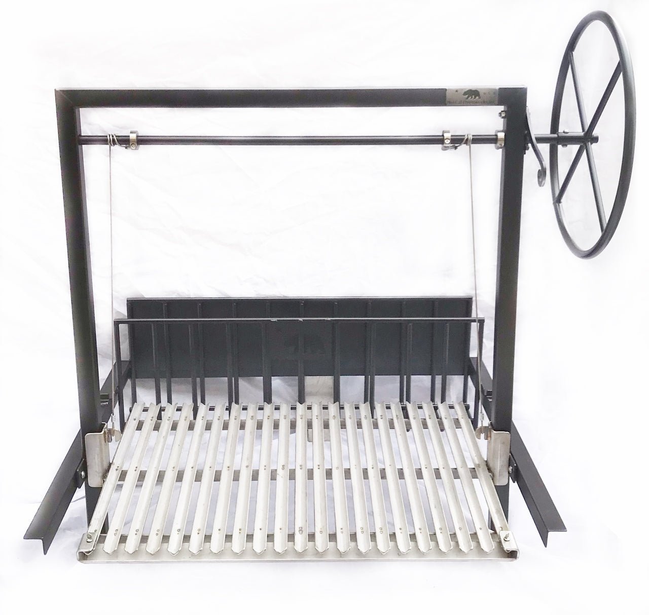Argentine Architectural Grill with Rear Brasero & Flange - Heritage Backyard