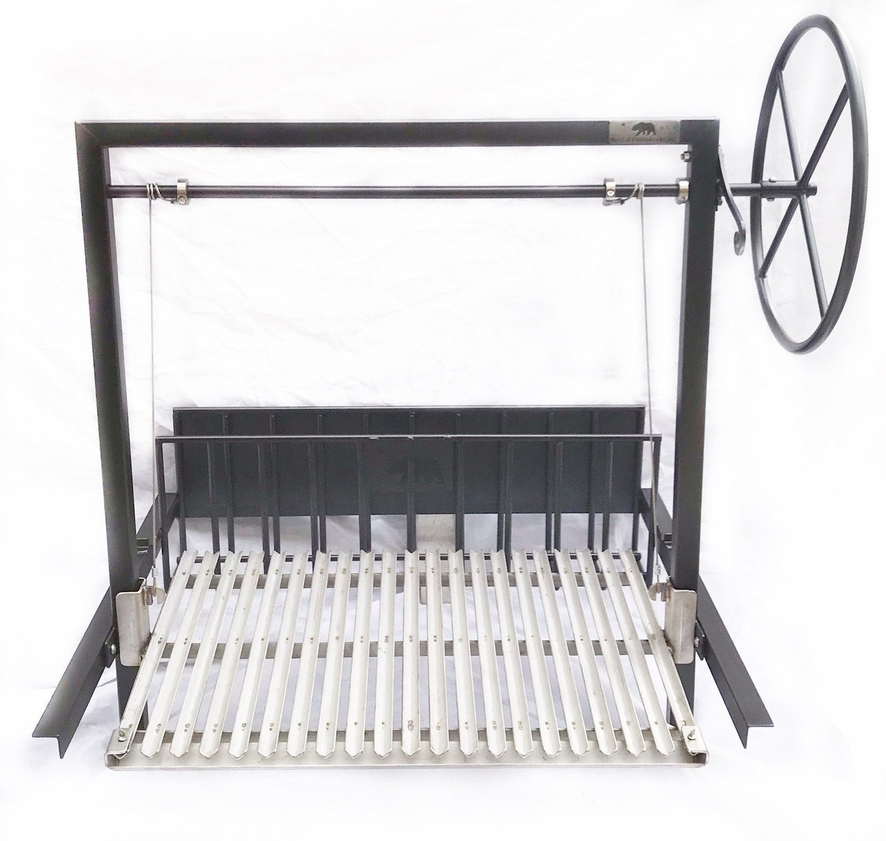 Argentine Architectural Grill with Rear Brasero & Flange - Heritage Backyard