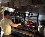 COMMERCIAL Argentine Architectural Grill with Front Facing Wheels - My Store
