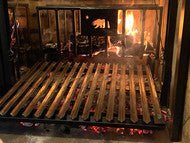COMMERCIAL Argentine Architectural Grill with Front Facing Wheels - Heritage Backyard