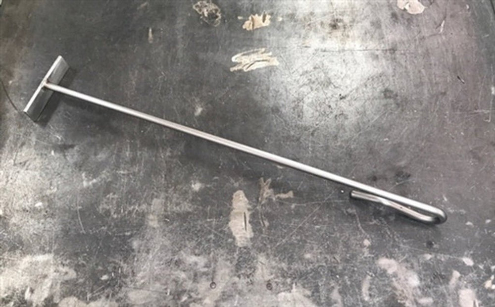Handcrafted Steel Fire T Rake for your wood fire and charcoal grilling ...