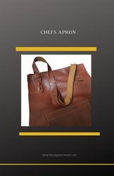 Heavy-duty 3XL Leather Apron for Grilling Master Chefs - Heritage Backyard