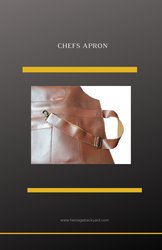 Heavy-duty Leather Apron for Grilling Master Chefs - Heritage Backyard