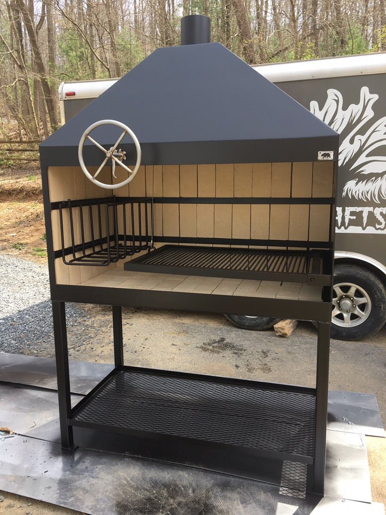 Portable Argentine or Uruguayan Fireplace Grill - Heritage Backyard Inc.