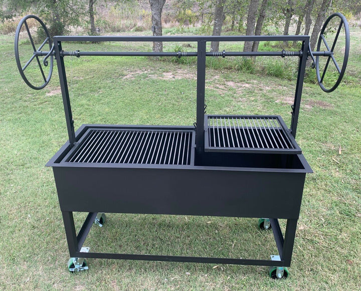 Portable COMMERCIAL Split Santa Maria Grill with Castered Legs - My Store