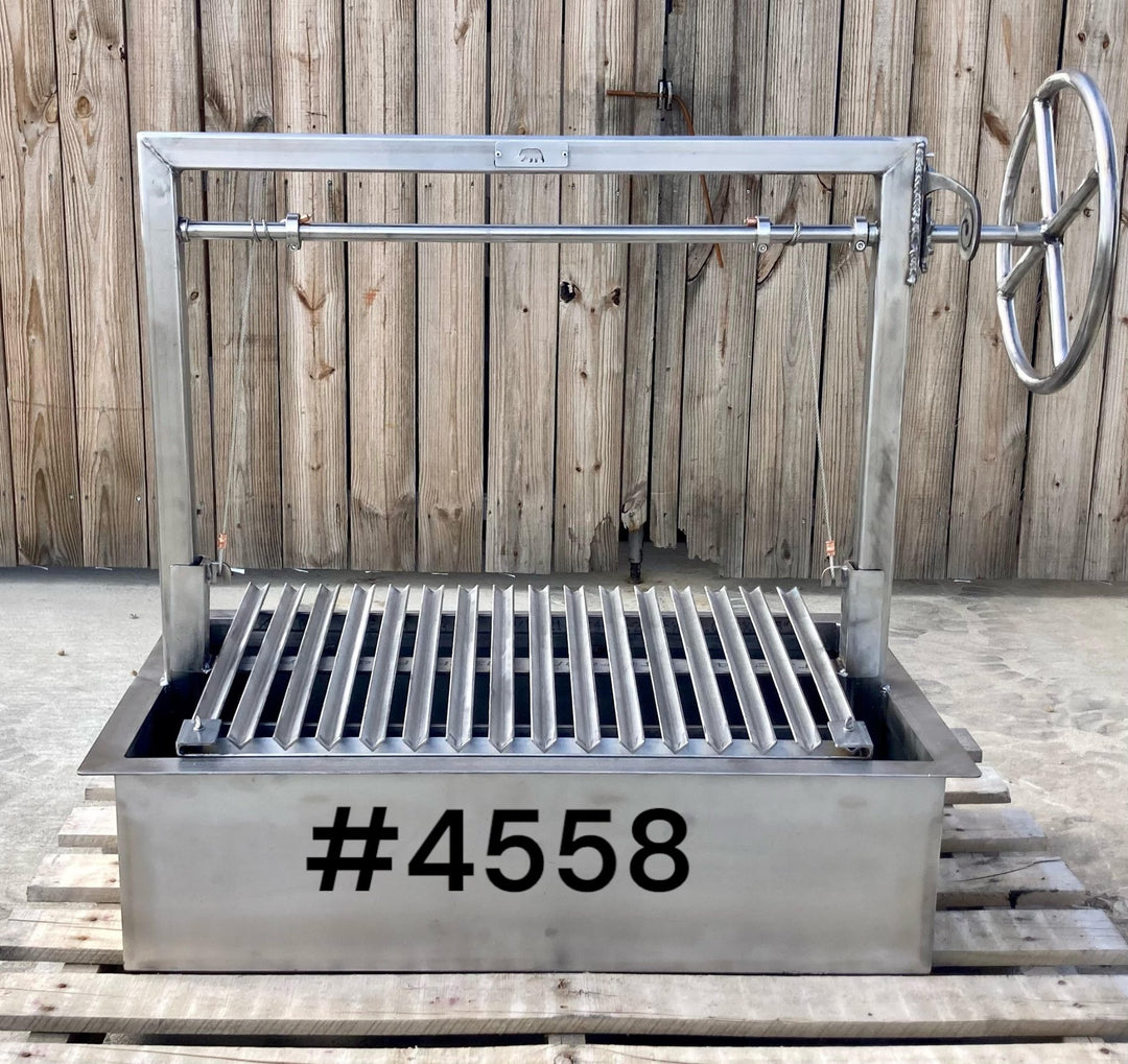 Santa Maria Counter Built-In Grill with Steel Firebox - Heritage Backyard Inc.