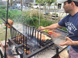 Uruguayan Architectural Grill with Side Brasero - Heritage Backyard Inc.