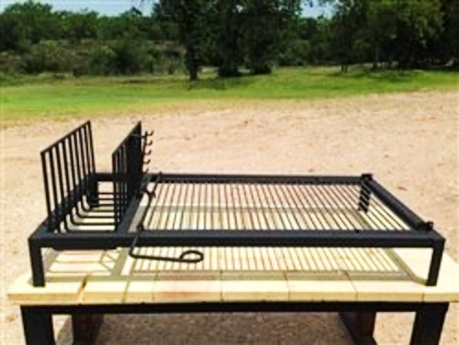 Uruguayan Architectural Grill with Side Brasero - Heritage Backyard Inc.